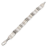 Southwestern M.M. Rogers Sterling Silver & 14K Gold Storyteller Link Bracelet