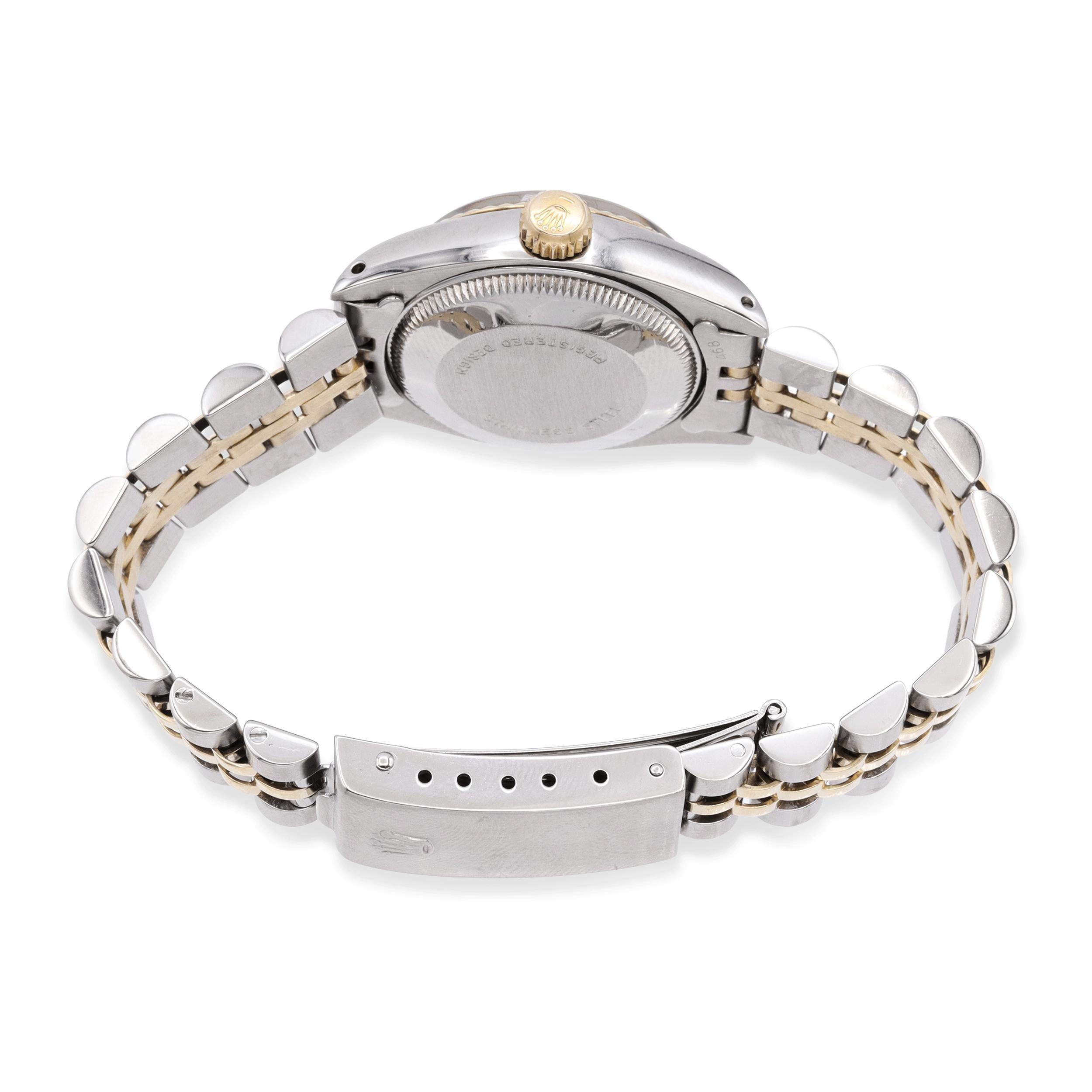 Rolex Date Two-tone Stainless Steel Automatic Women's Watch Ref 6917