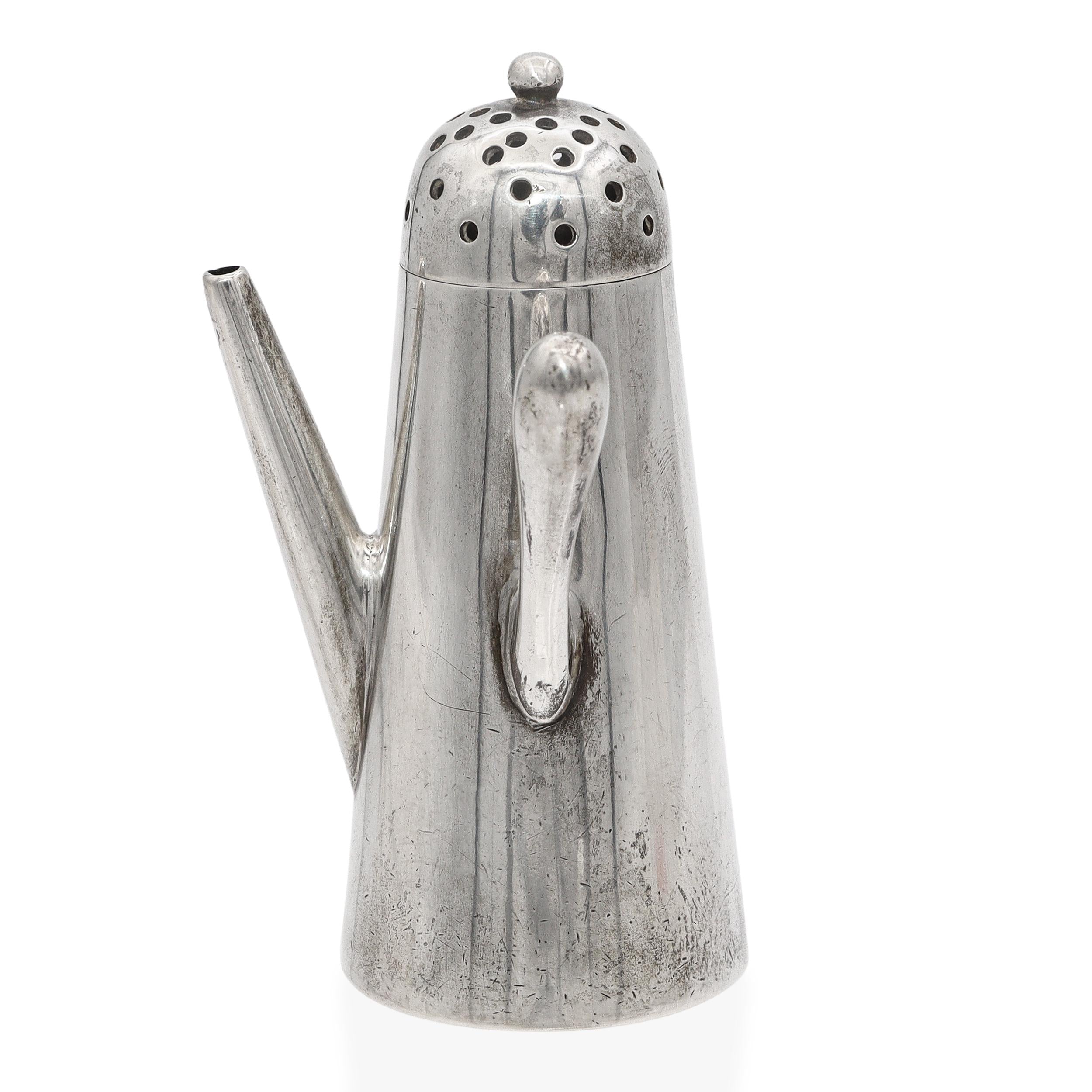 Vintage B. Altman & Co. Sterling Silver Chocolate Pot Form Salt Shaker