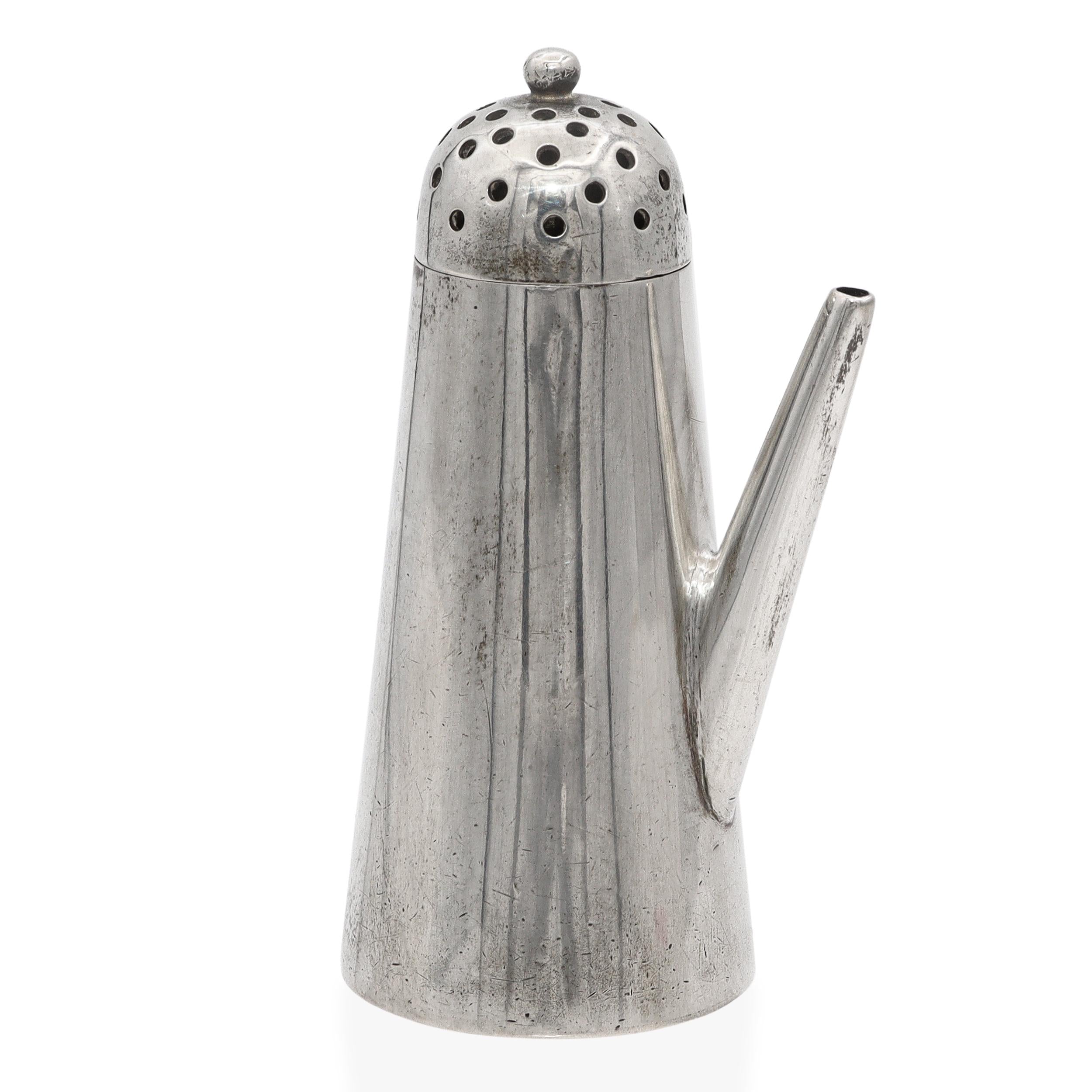 Vintage B. Altman & Co. Sterling Silver Chocolate Pot Form Salt Shaker