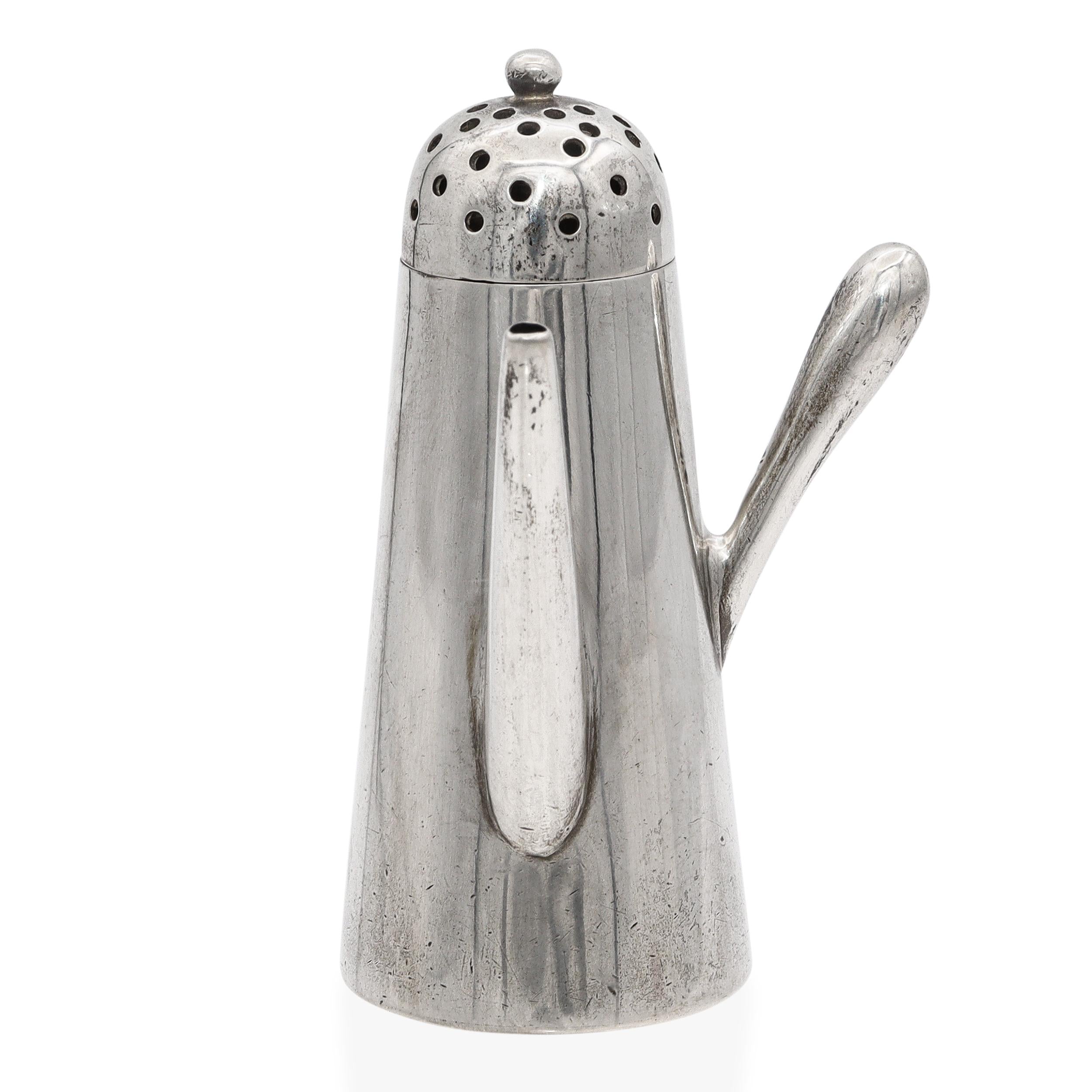 Vintage B. Altman & Co. Sterling Silver Chocolate Pot Form Salt Shaker