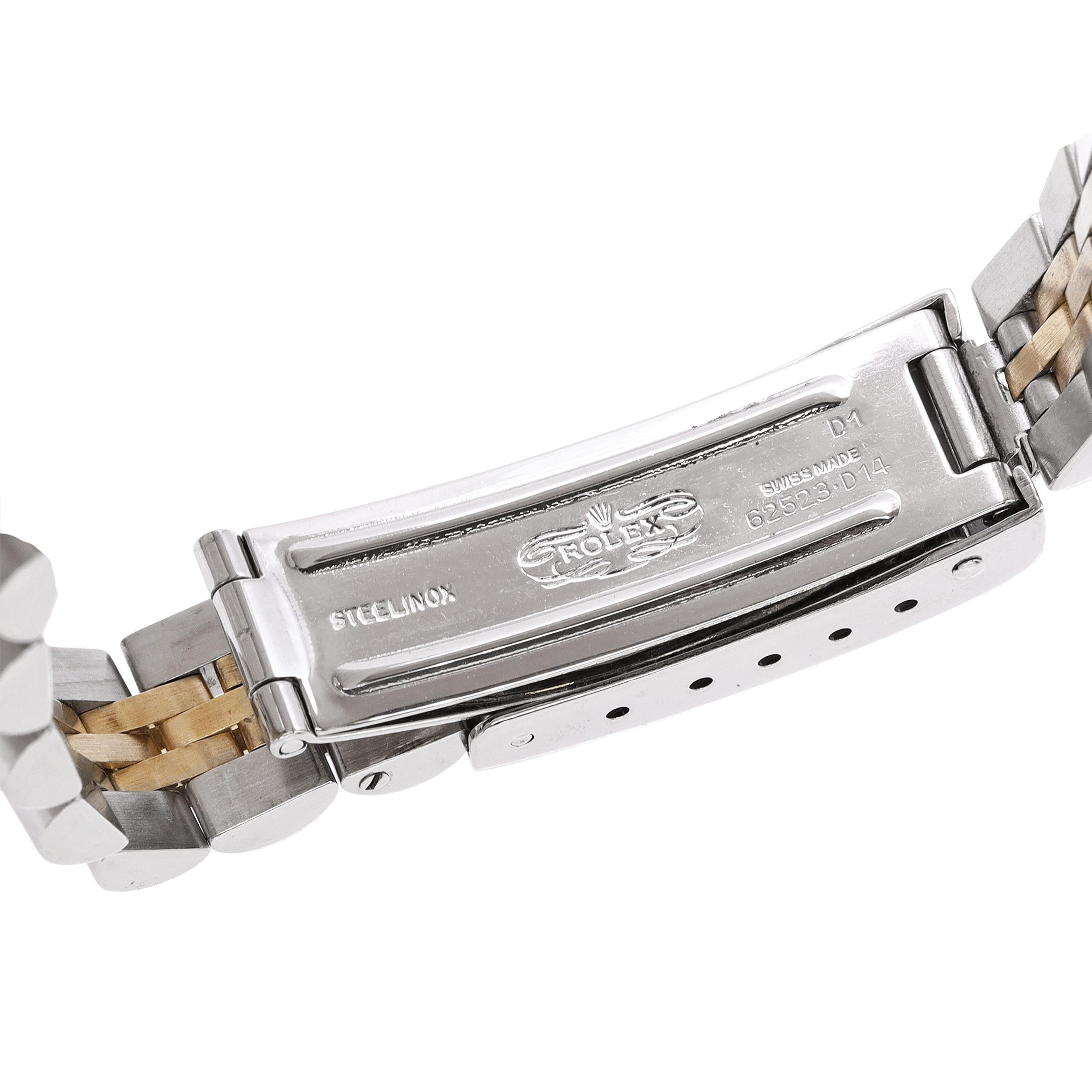 Rolex Date Two-tone Stainless Steel Automatic Women's Watch Ref 6917