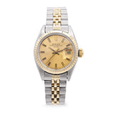 Rolex Date Two-tone Stainless Steel Automatic Women's Watch Ref 6917