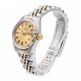 Rolex Date Two-tone Stainless Steel Automatic Women's Watch Ref 6917