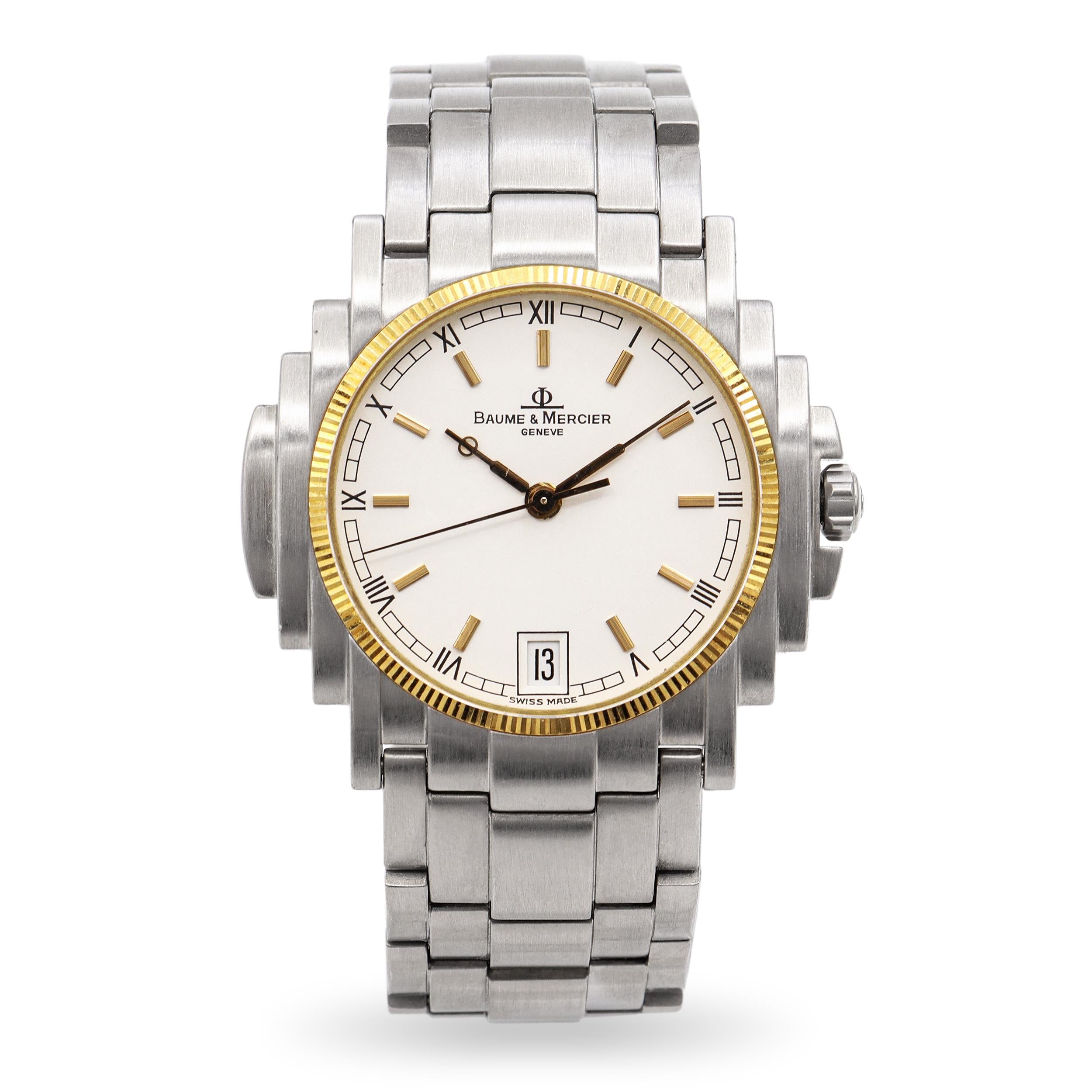 Baume & Mercier Shogun Steel Quartz Watch Ref.5136.018.3