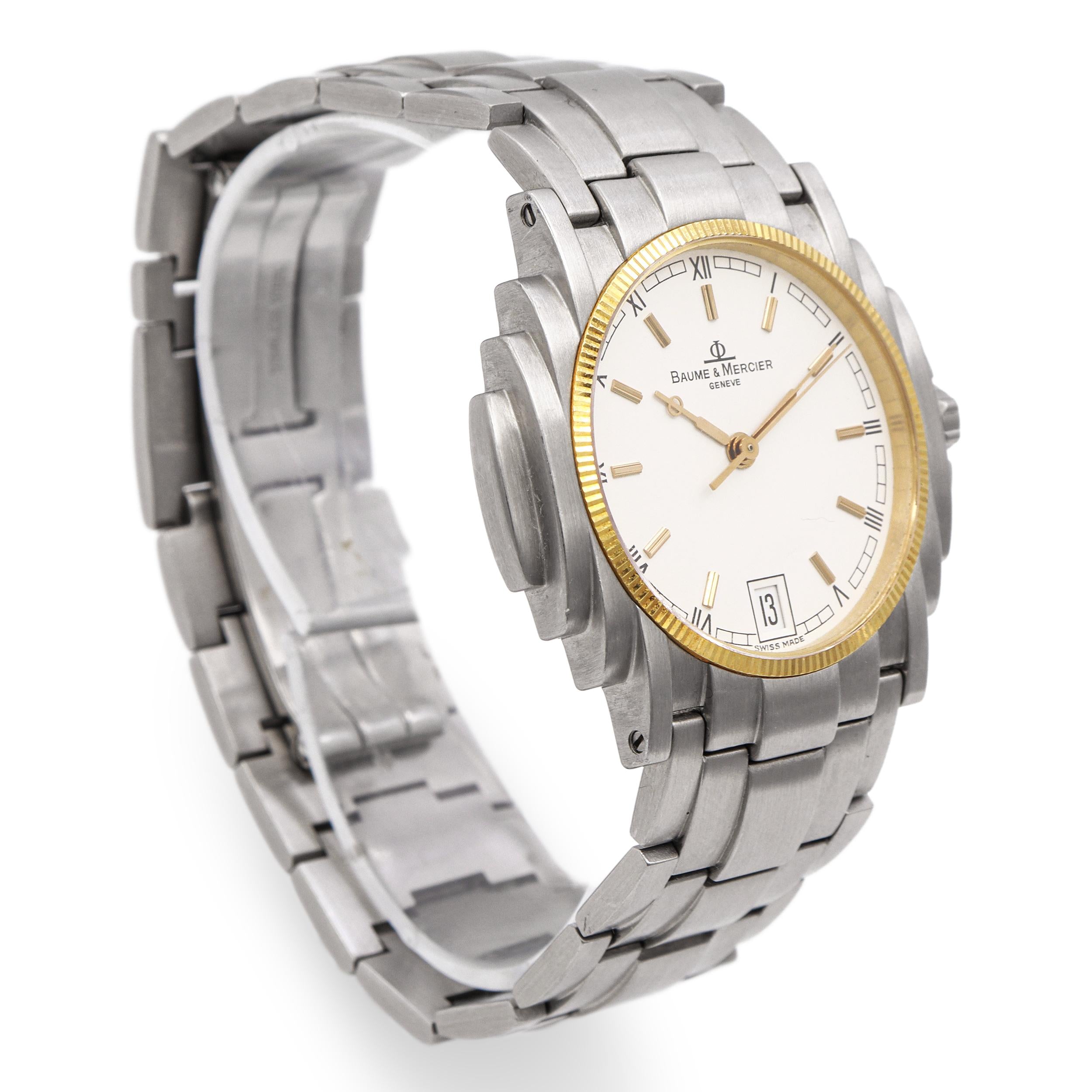 Baume & Mercier Shogun Steel Quartz Watch Ref.5136.018.3