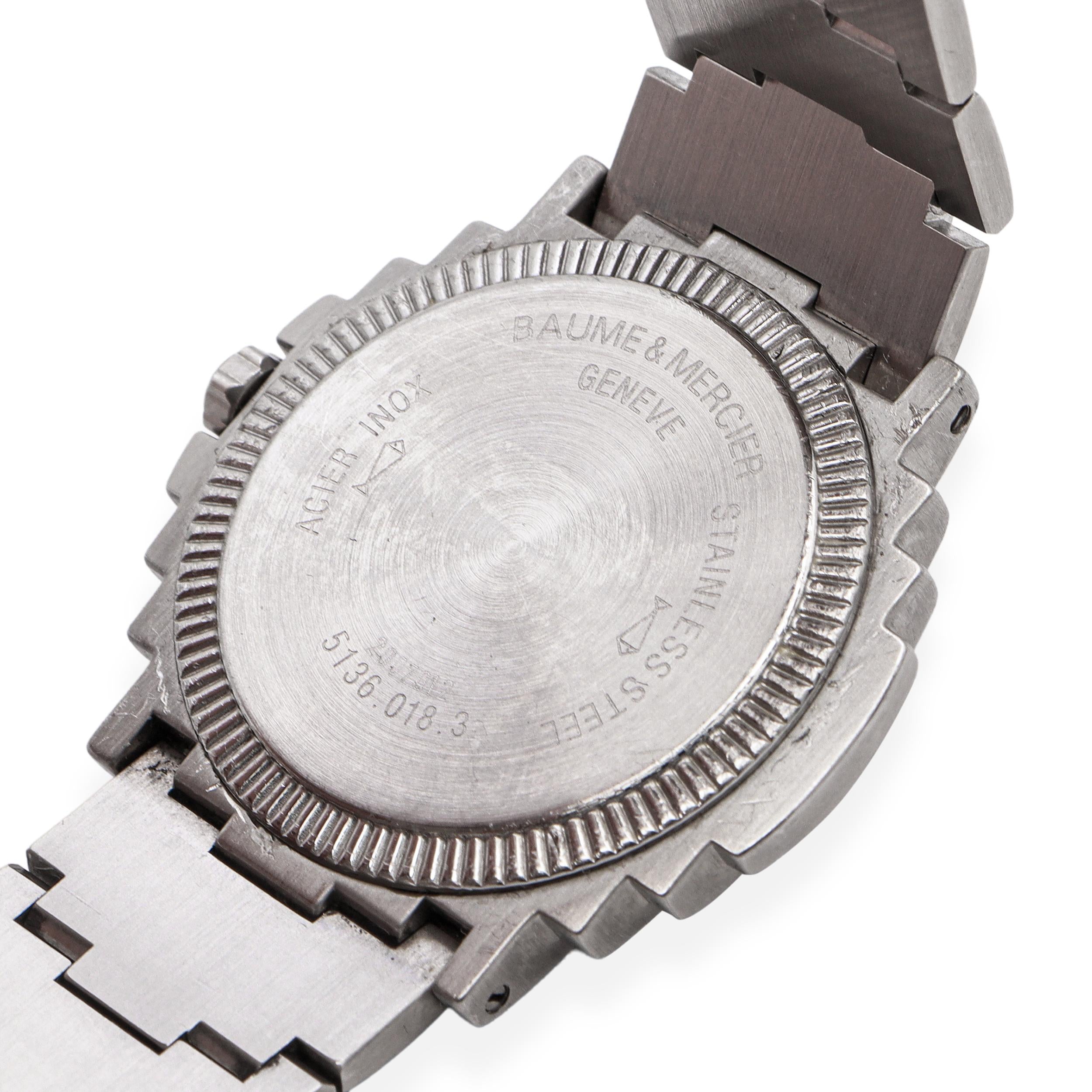 Baume & Mercier Shogun Steel Quartz Watch Ref.5136.018.3