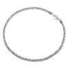 Vintage Sterling Silver Byzantine Toggle Clasp Chain