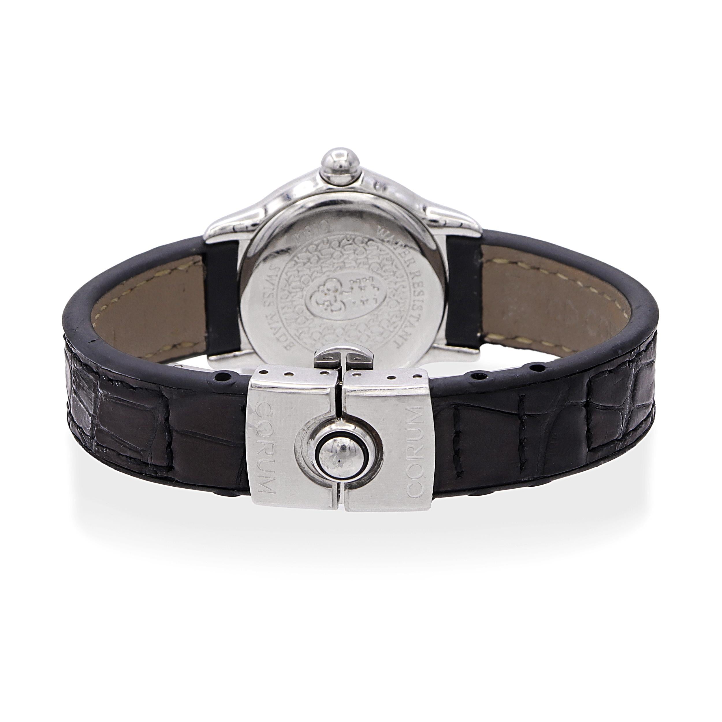 Corum Bubble Mother of Pearl Dial Diamond Women's Quartz Watch
