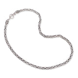 Vintage Sterling Silver Byzantine Toggle Clasp Chain