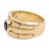 Cartier 18k Yellow Gold Sapphire Panthère Ring