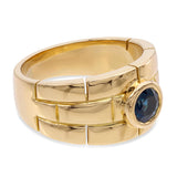 Cartier 18k Yellow Gold Sapphire Panthère Ring