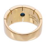 Cartier 18k Yellow Gold Sapphire Panthère Ring