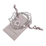 David Yurman Sterling Silver Quatrefoil Station Necklace