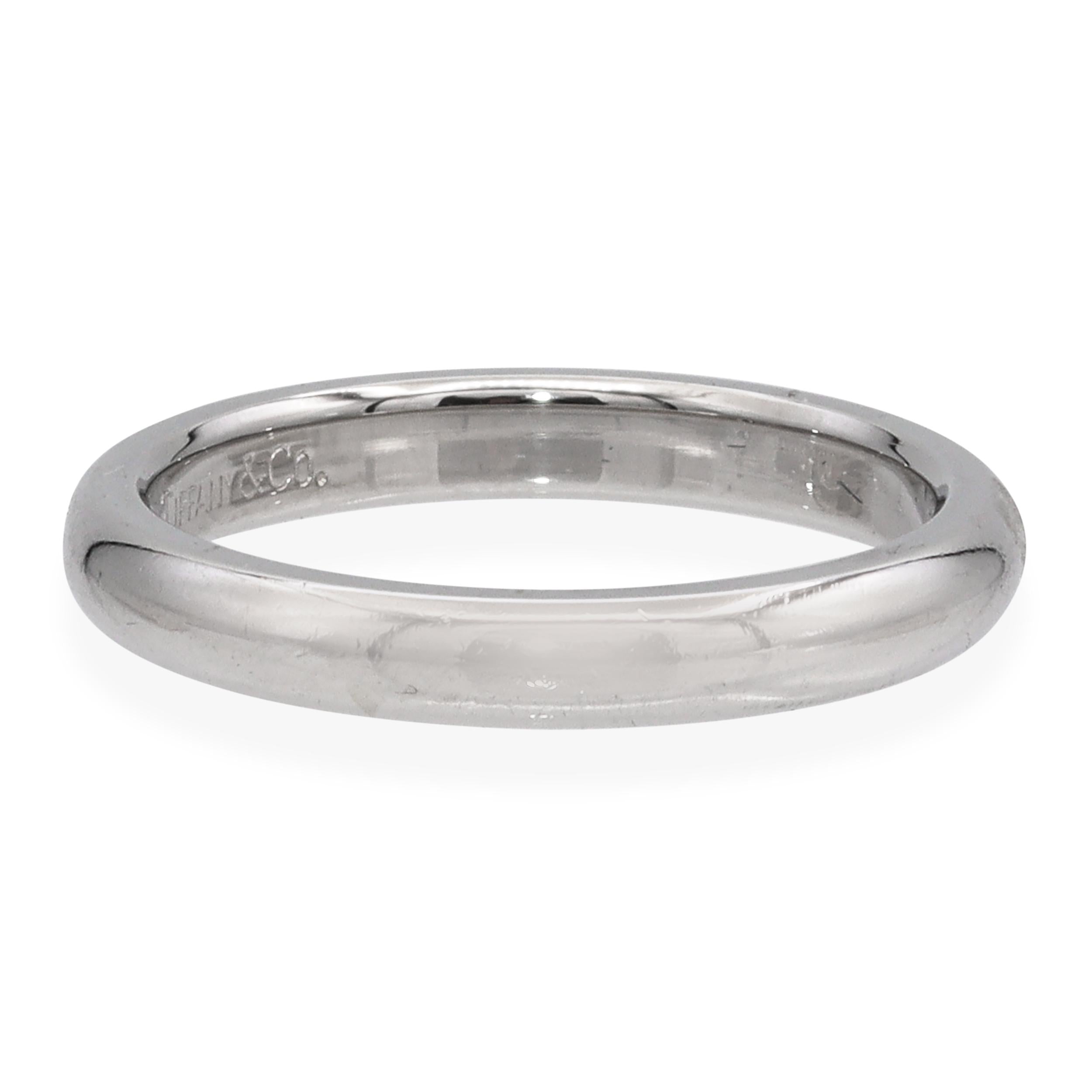 Tiffany & Co. Elsa Peretti Platinum Diamond Band Ring