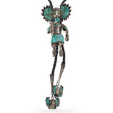 Vintage Native American Zuni Sterling Silver Multi-Stone Inlay Kachina Bolo Tie