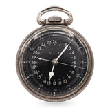 Vintage Hamilton GCT AN 5740 4992B 22 Jewel .800 Silver Pocket Watch