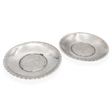 Vintage Pair of Austrian Maria Theresa Thaler Silver Coin Dishes