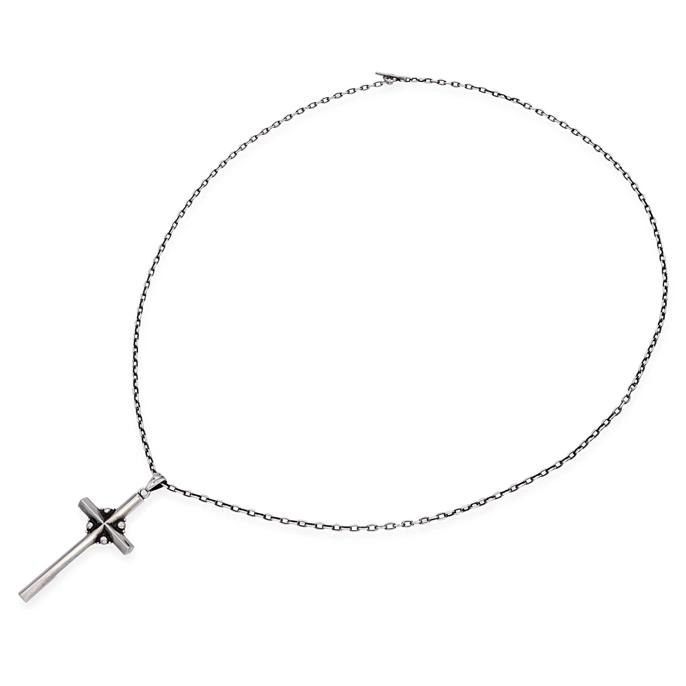 Vintage Georg Jensen Sterling Silver Cross no. 90a Necklace