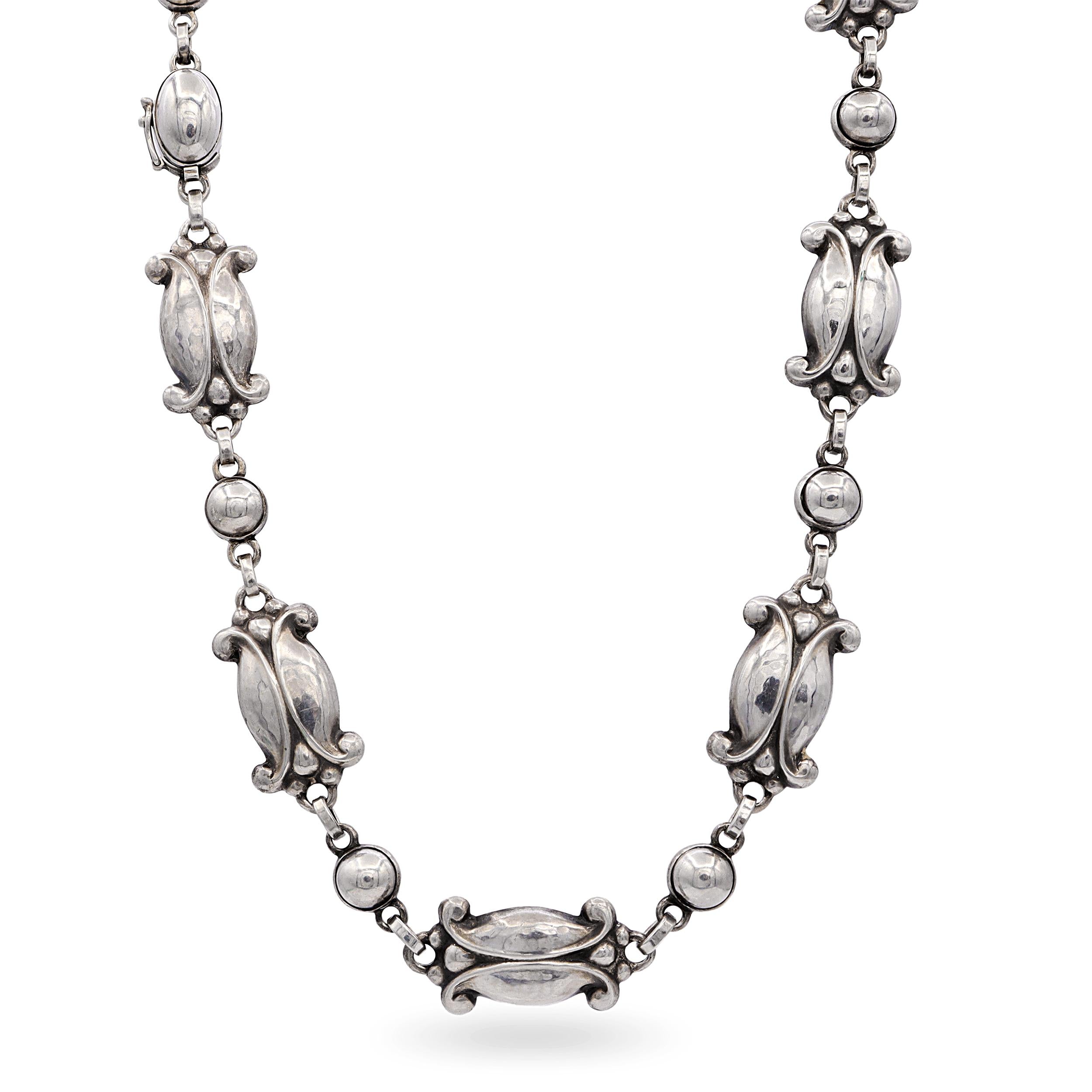 Vintage Georg Jensen Sterling Silver Tulip #15 Necklace