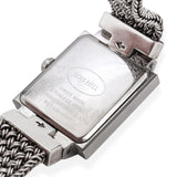 Lois Hill Stainless Steel MOP Dial Sterling Silver Bracelet Date Watch LH-0001