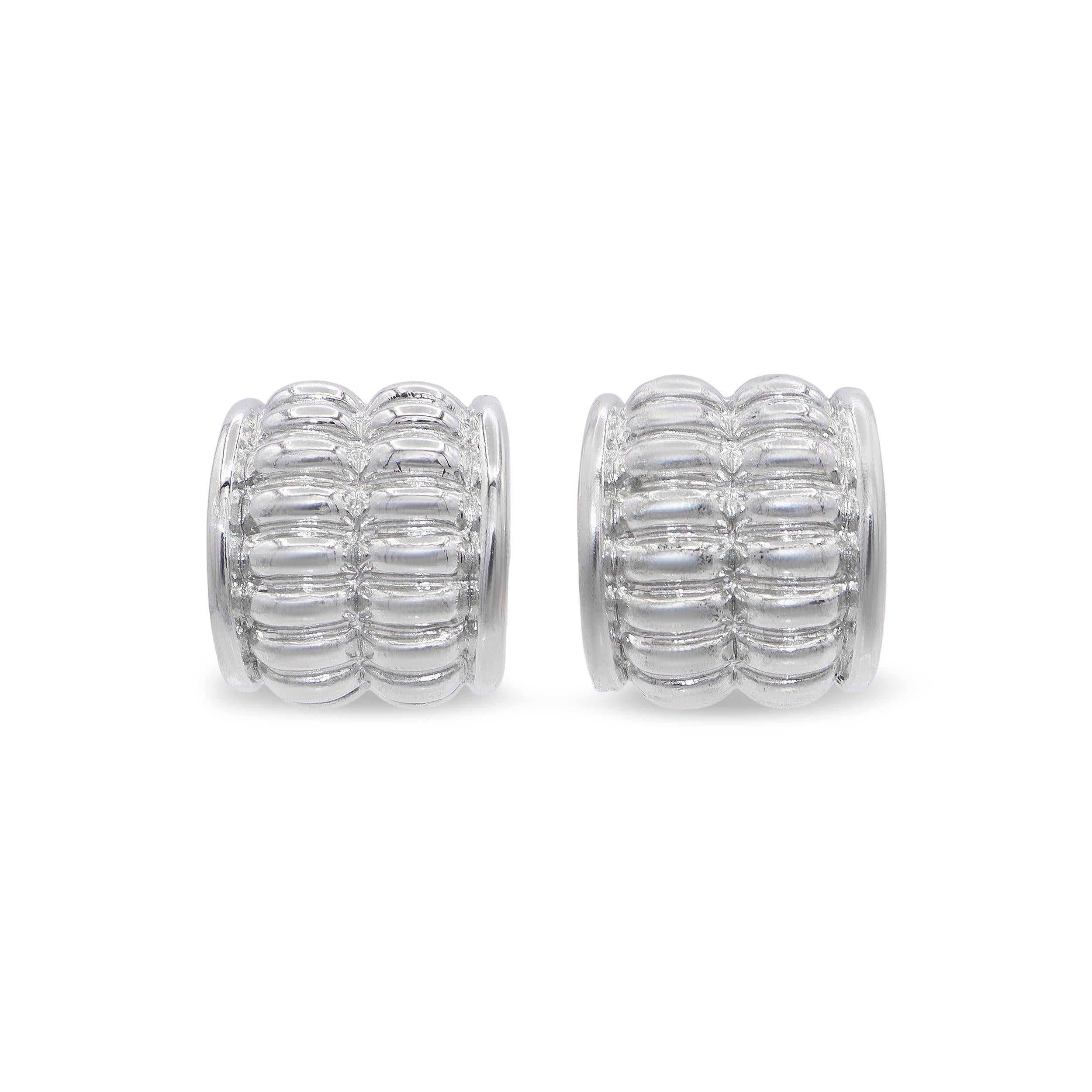 Kieselstein-Cord Sterling Silver Chunky Clip On Earrings