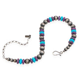 Rocki Gorman Southwestern Sterling Silver Turquoise Beaded Strand Necklace