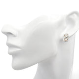 Tiffany & Co. Sterling Silver Double Pearl Infinity Earrings