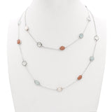 Ippolita Rock Candy Sterling Silver Multi Gem Station Necklace