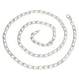 Vintage Gucci Sterling Silver Figaro Link  Long Chain Necklace