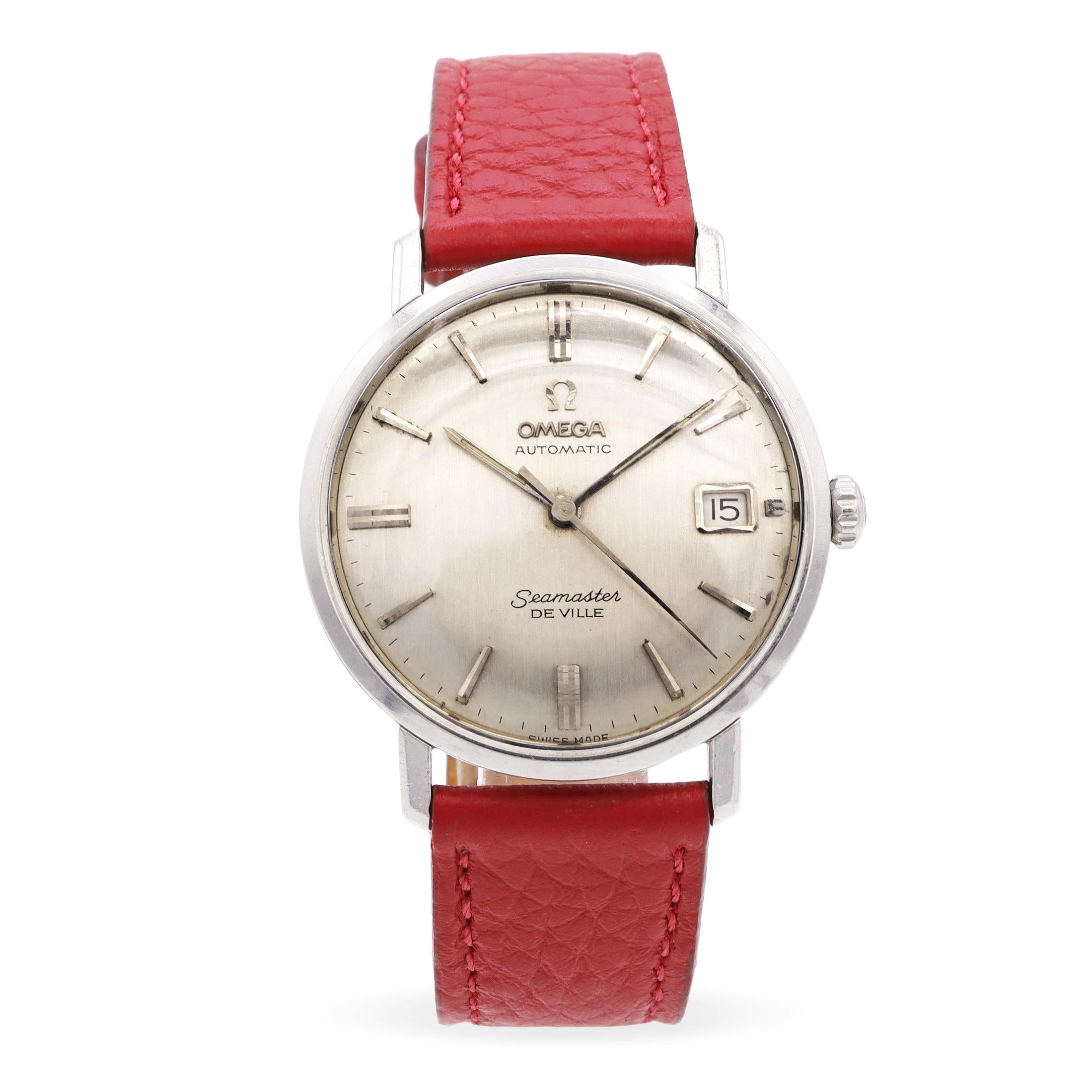 Vintage Omega Seamaster De Ville Stainless Steel Date Automatic Men’s Watch