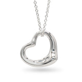 Tiffany & Co Elsa Peretti Open Heart Sterling Silver Necklace