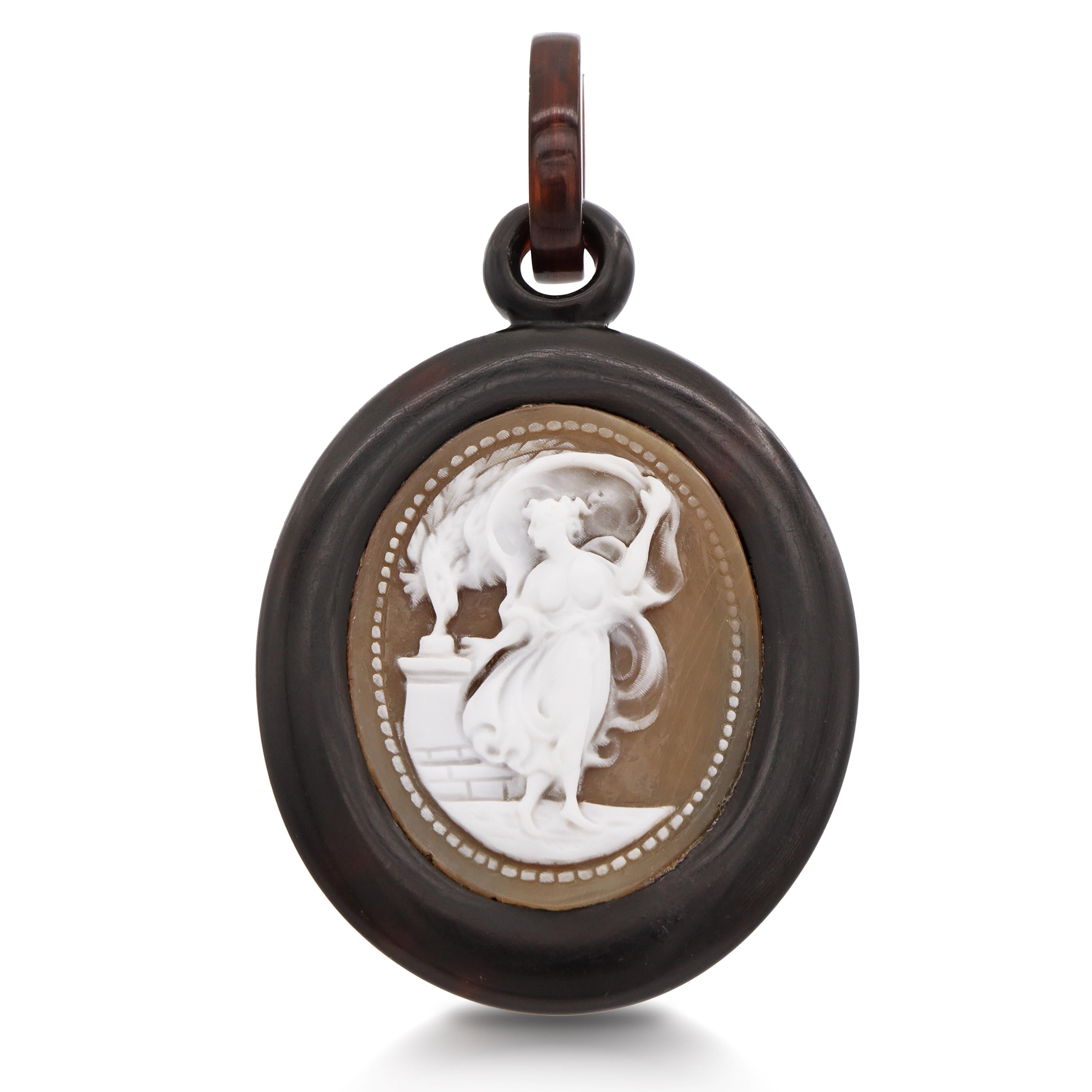 Antique Victorian Cameo Pendant