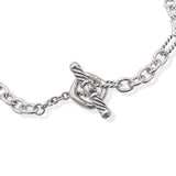 David Yurman Sterling Silver & 18k Yellow Gold Pearl Station Necklace
