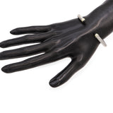 David Yurman Sterling Silver 14K Gold Black Onyx Cable Classic Cuff Bracelet