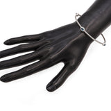 David Yurman Sterling Silver Blue Topaz Cable Bangle Bracelet