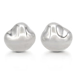 Tiffany & Co. Elsa Peretti Nugget Bean Sterling Silver Necklace & Earring Set
