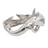 Vintage Sterling Silver Dolphin Cuff Bracelet