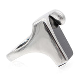 Tiffany & Co. Elsa Peretti Sterling Silver Black Onyx Splash Ring