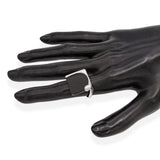 Tiffany & Co. Elsa Peretti Sterling Silver Black Onyx Splash Ring