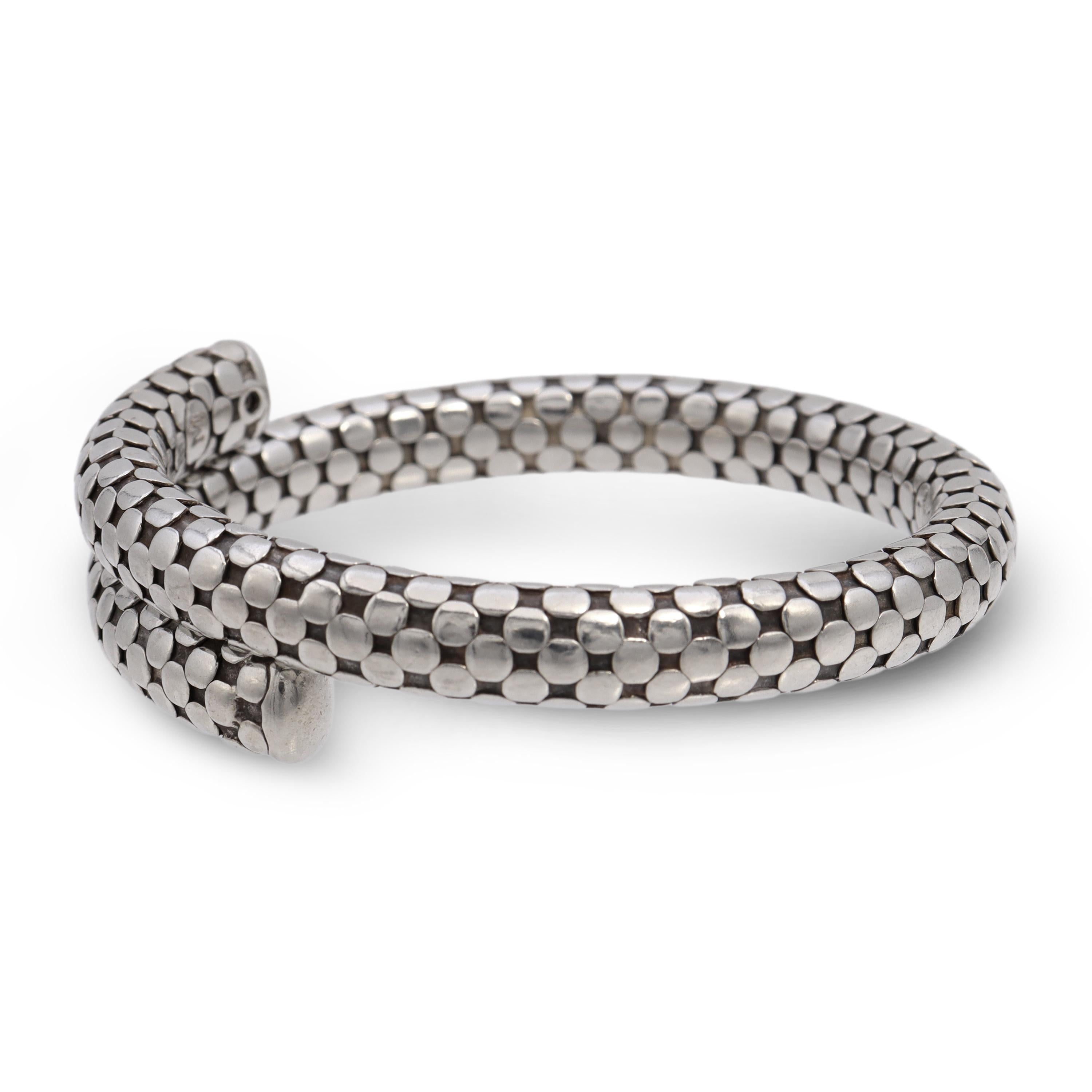 John Hardy Dot Sterling Silver Coil Bracelet