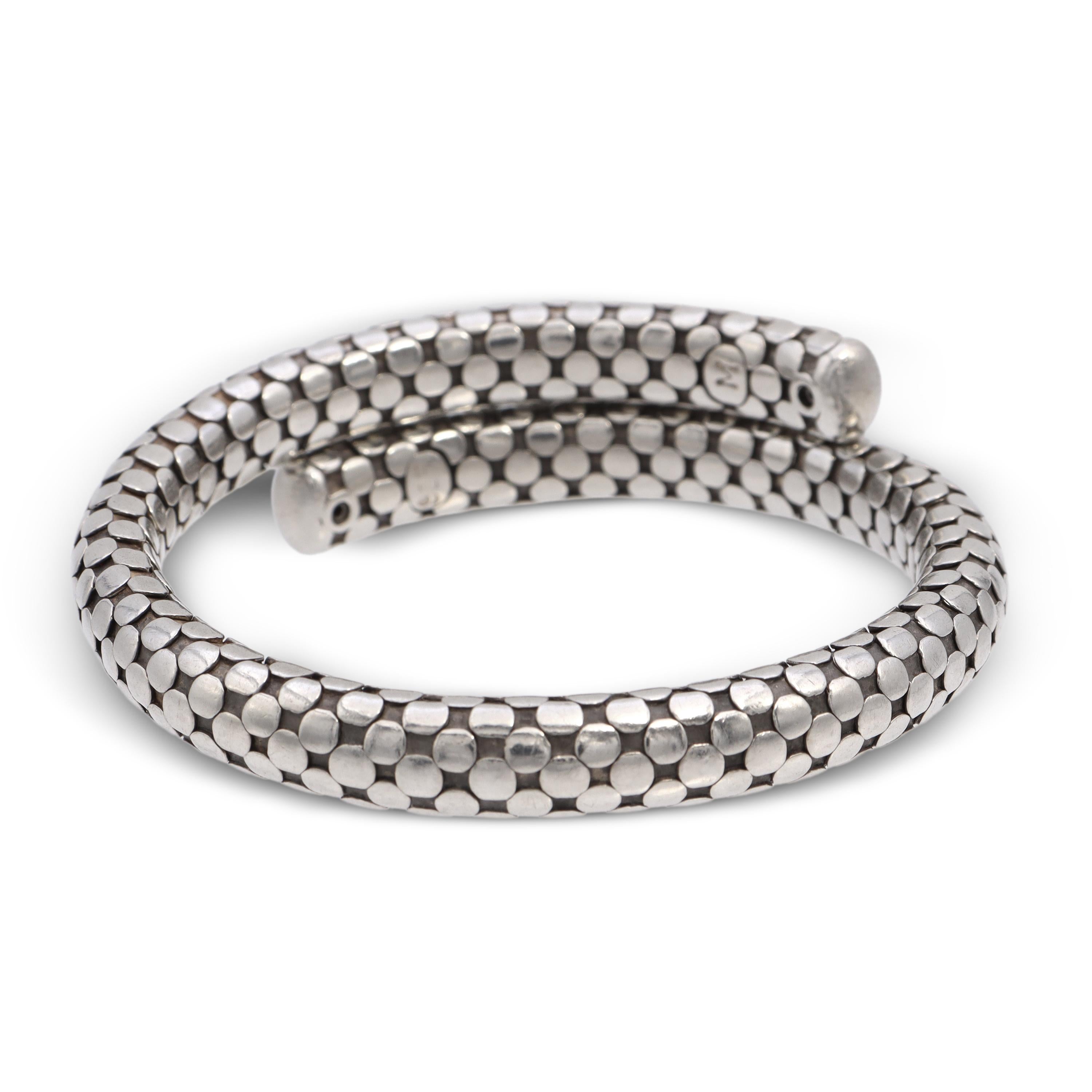 John Hardy Dot Sterling Silver Coil Bracelet