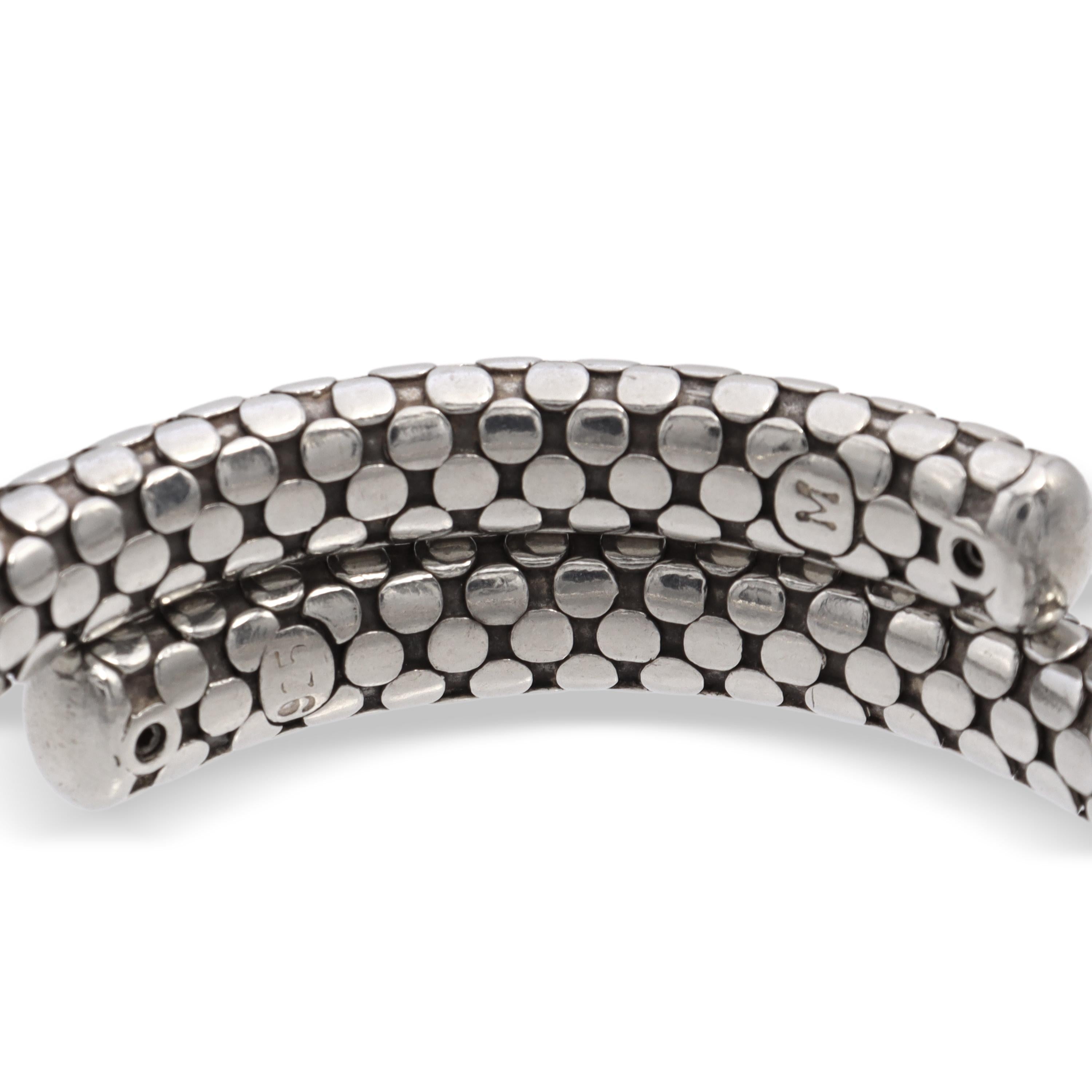 John Hardy Dot Sterling Silver Coil Bracelet