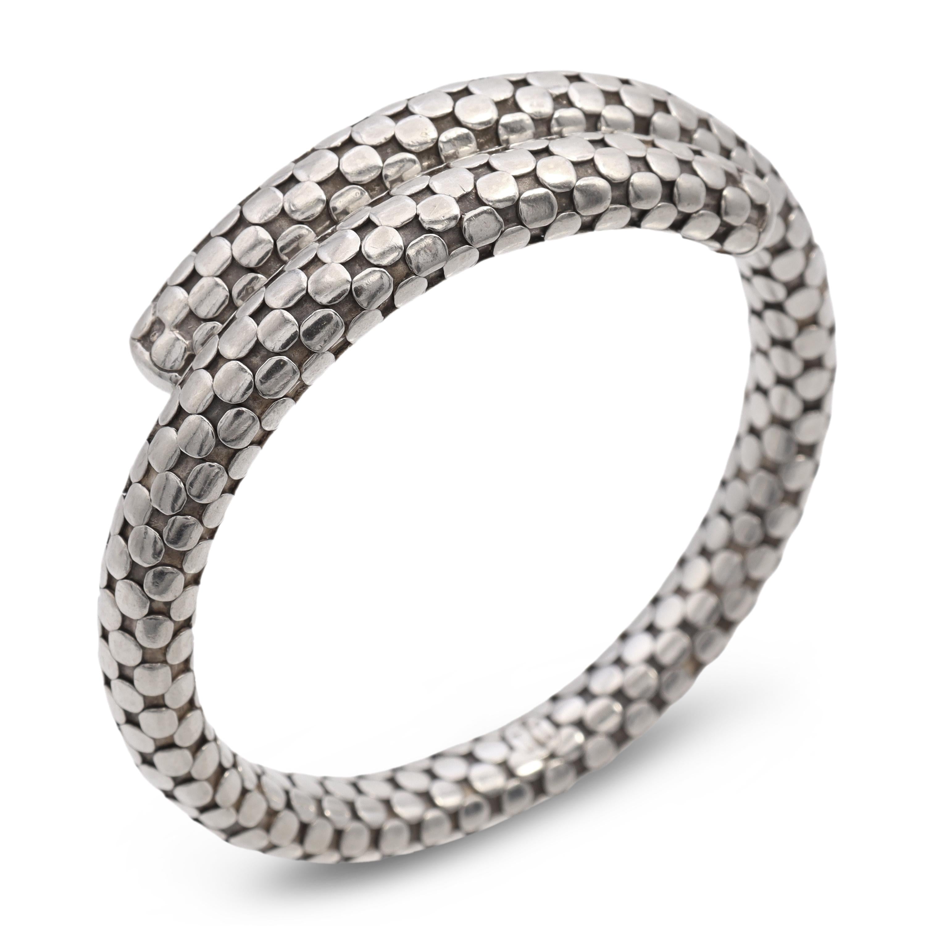 John Hardy Dot Sterling Silver Coil Bracelet