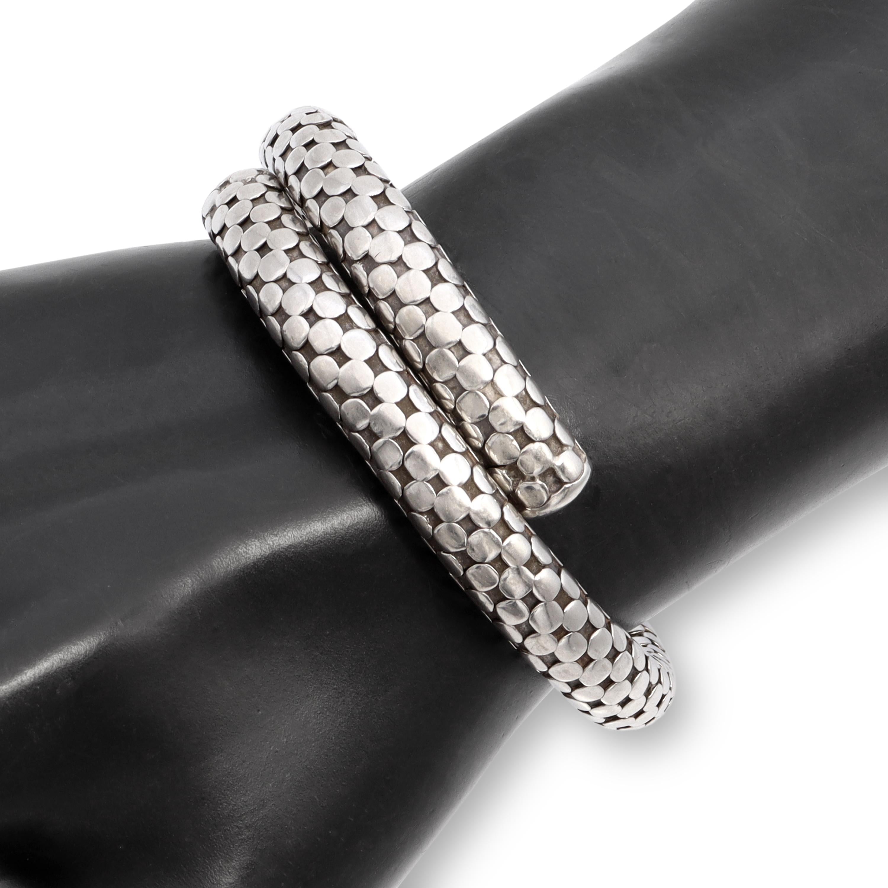 John Hardy Dot Sterling Silver Coil Bracelet