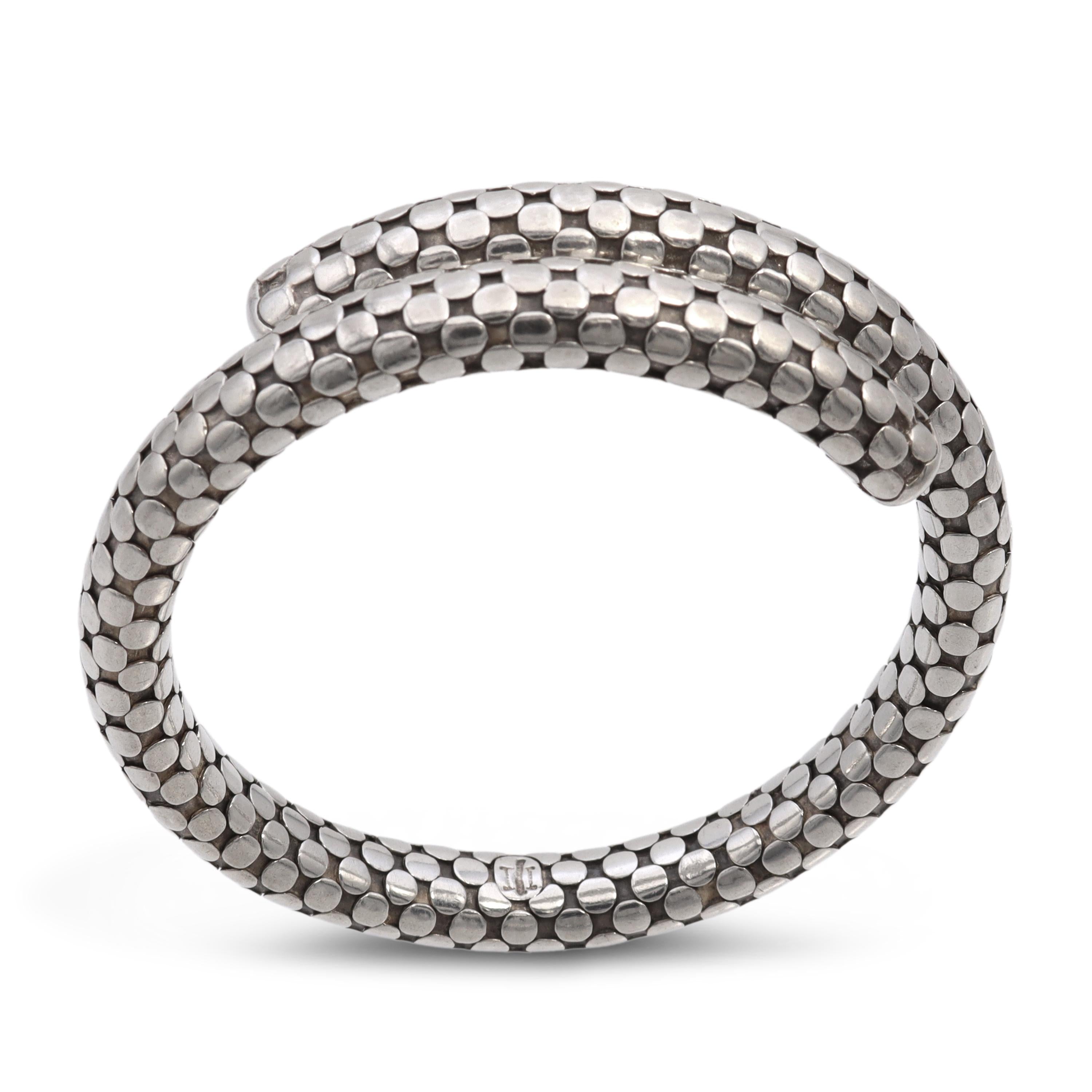 John Hardy Dot Sterling Silver Coil Bracelet