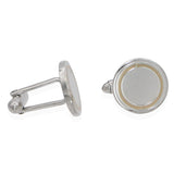 Tiffany & Co. 14K Yellow Gold Sterling Silver Round Cufflinks