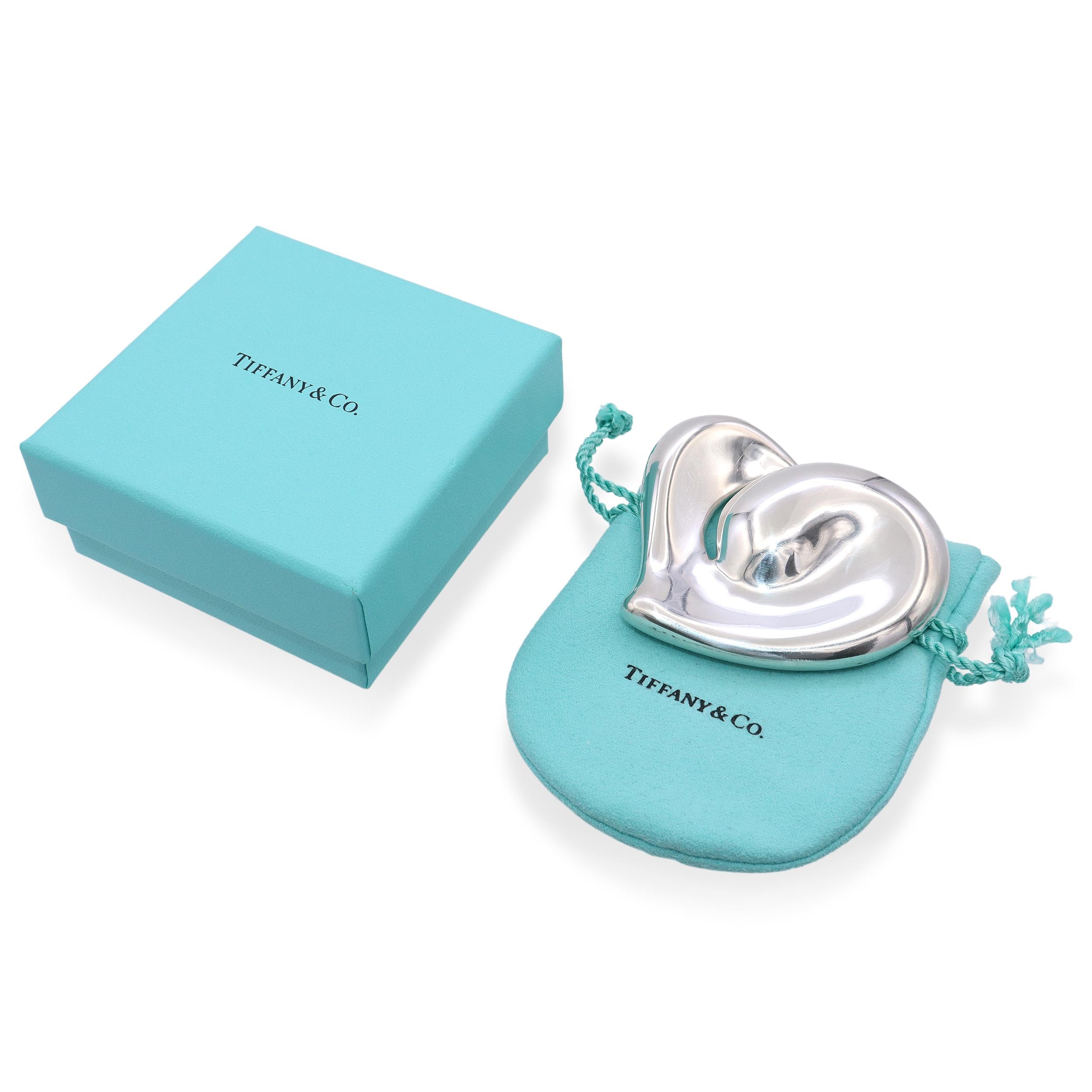 Vintage Tiffany & Co. Elsa Peretti Sterling Silver Heart Belt Buckle