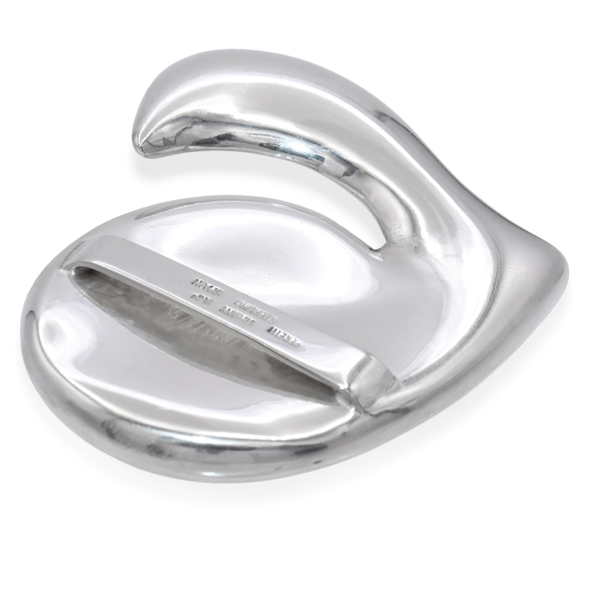 Vintage Tiffany & Co. Elsa Peretti Sterling Silver Heart Belt Buckle