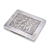 Antique Silver Putti & Dragon Relief Cigarette Case
